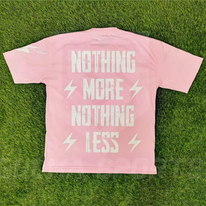 Fabricante de impresión de pantalla personalizada Logo gráfico camisetas 100% algodón Unisex camisetas algodón peso ligero de gran tamaño camiseta de los hombres - Product Image 1