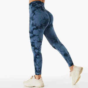 Leggings de yoga taille élastique pour femmes, pantalons d'entraînement sans couture taille haute, collants de gym respirants, vêtements de sport extensibles résistants aux squats - Product Image 3