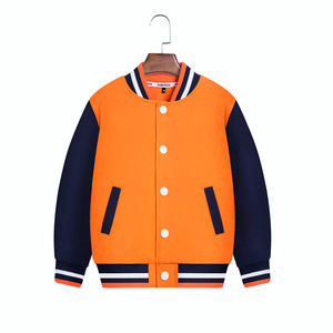 เสื้อแจ็คเก็ตวาร์ซิตี้แบบยูนิเซ็กซ์ของ Maan พิมพ์โลโก้ตามสั่ง สไตล์ลำลอง ผ้าฝ้าย 100% สำหรับเด็กชายและเด็กหญิง ขายส่ง ปี 2026 - Product Image 2