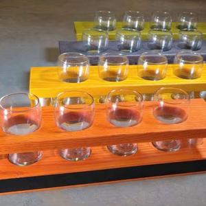 Long support de verre en bois de qualité supérieure élégant organisateur élégant parfait pour la table de comptoir d'affichage ou l'utilisation de la cuisine en gros de l'Inde - Product Image 1