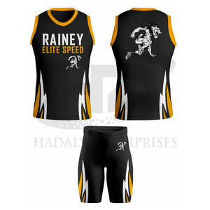 Uniforme de atletismo personalizado con diseño y logotipo para ropa deportiva de adultos, uniforme de atletismo al por mayor - Product Image 2
