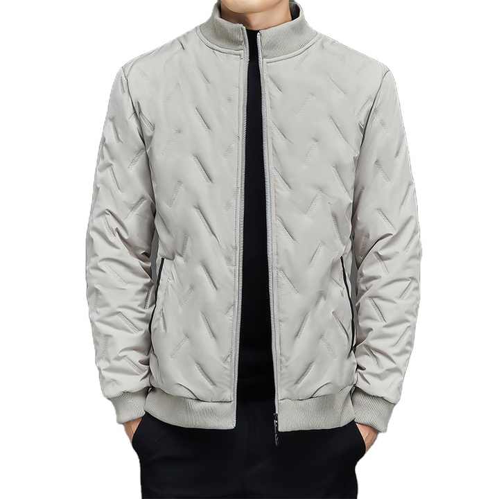 Men's High Quality Slimming Puffer Jacket Custom Light Cotton Winter Bomber with Zipper Closure Casual Style Warm and Stylish