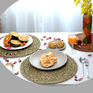 Manteles Individuales de mimbre, manteles individuales de ratán Natural, 14,6 pulgadas (Juego de 4), tejidos a mano en Vietnam, superventas - Product Image 6