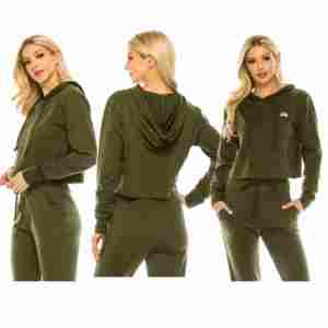 Sudadera con capucha larga informal de algodón de alta calidad para mujer, sudadera modesta con estampado de logotipo personalizado y cuello con capucha de invierno - Product Image 3