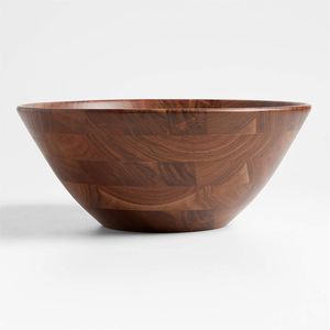 Lightweight <b>wooden</b> serving bowl suitable for daily kitchen use including mixing tossing and serving food - Product Image 6