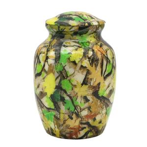 Urnas de cremación de aluminio de alta calidad con urnas funerarias de metal con acabado de color Amarillo Blanco dorado y gris para cenizas humanas - Product Image 6