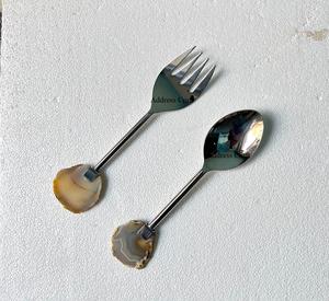 Offre Spéciale Style Unique Design Moderne Grand Serveur De Salade Cuillère Et Fourchette Ensemble Outils De Salade En Acier Inoxydable De Haute Qualité Ensemble De Salade - Product Image 5