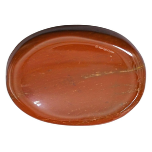 Venta al por mayor hecho a mano rojo jaspe cristal preocupación piedra Feng Shui estilo pulido pulgar piedra amor curación piedra semipreciosa artesanía - Product Image 3