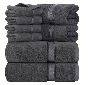 Meilleure vente serviette à main Jumbo 100% coton peigné-taille/couleur personnalisée-serviette de visage d'hôtel en gros direct d'usine - Product Image 1