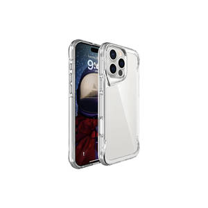 Étui de protection en silicone transparent antichoc ASMA T-Max pour iPhone 16 Pro, coque de téléphone portable pour 14 Plus et 5G, matériau PC - Product Image 1