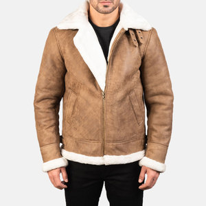 Chaqueta de Cuero para Hombre, Estilo Vintage, Ecológica, con Cuello Alto, Recubierta, Venta Directa de Fábrica en Pakistán, Económica y Personalizable - Product Image 3