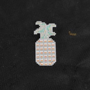 Collier pendentif ananas en or massif 10 carats personnalisé avec moissanite, bijoux hip-hop glacés, fabricant d'usine, design de luxe GRA - Product Image 3