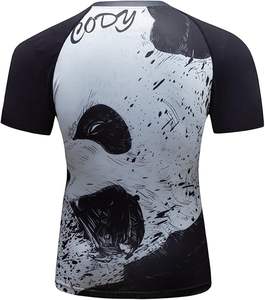 Rashguard de media manga para hombre, alta calidad, 50 + UPF, protección solar UV, compresión de secado rápido, camiseta de Fitness, gráfico 3D personalizado - Product Image 3