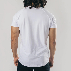 T-shirt d'été personnalisé pour homme, couleur unie, coton, décontracté, manches courtes, coupe oversize, unisexe, en coton - Product Image 4