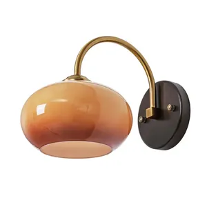 Norvique Modern Round LED Wall Light 6W Warm White E26 Base <b>Remote</b> <b>Control</b> for Indoor Living Room Bedroom Home Decor - Product Image 1