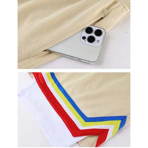 Pantalones cortos de gimnasio de secado rápido OEM para hombres, pantalones de chándal para entrenamiento de tenis y correr, nombre de equipo personalizado para entrenamiento físico - Product Image 6