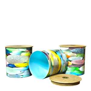 Ensemble de 3 boîtes en cuivre avec couvercle, qualité supérieure, texture martelée, écologique, pour la maison, l'hôtel, la cuisine, les restaurants - Product Image 6