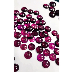 140 pièces de grenat Rodolite naturel 7mm 9mm 12mm Cabochon rond 400 Cts Lot Iroc ventes haute qualité pierre précieuse cabine en vrac - Product Image 1