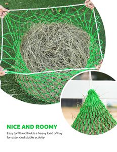 Filet à foin pour chevaux à vitesse lente personnalisé, sac à nourriture pour chevaux, emballage personnalisé, sacs et filets à foin de haute qualité, vente chaude - Product Image 4