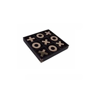 Tic Tac Toe en bois fait à la main de luxe jeu élégant Zero Cross pour les enfants pour l'été hiver printemps - Product Image 1