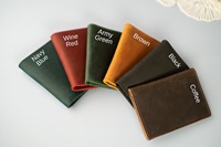 Dompet Mini kulit asli uniseks, dompet penutup kartu kredit, kapasitas besar, tahan air dengan harga terbaik, dompet Mini uniseks kulit asli