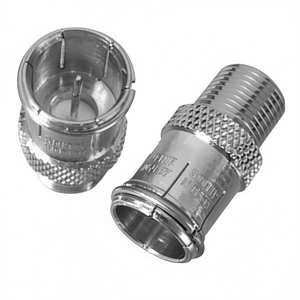 Adaptador y Conector de Antena Rápido CON800 Macho y Hembra Plateado - Product Image 2