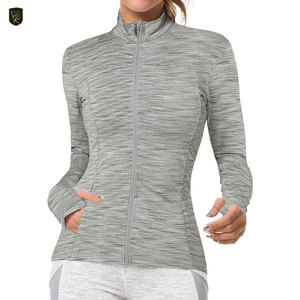 Slim Fit <b>Women</b> Gym <b>Jackets</b> Breathable <b>Zip</b> <b>Up</b> Lightweight Training <b>Jacket</b> Gym Fitness Running Workout Activewear Wholesale - Product Image 5