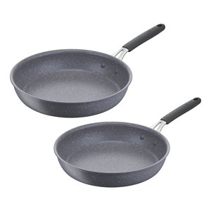 Ensemble de poêles 2 pièces (24 et 28 cm) en aluminium antiadhésif TEMPRA MINERAL Grigio 012163600002 - Product Image 1