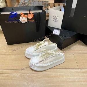 Zapatillas Deportivas Transpirables de Lona para Mujer CC, Parte Superior de Tela de Algodón Blanca, Suela de Goma para Correr y Caminar, Tipo Slip-On - Product Image 2