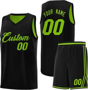 Jersey de baloncesto personalizado para hombres y jóvenes Uniforme de hip hop Atlético personalizado con nombre y número de impresión Ropa deportiva - Product Image 1
