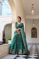 Travail de broderie d'or classique Lehenga Choli avec Dupatta et chemisier Style imprimé pour Queenly Wedding Wear