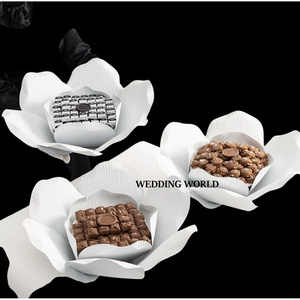 Decoración de mesa de cuenco de chocolate de metal forma redonda al por mayor cuenco dulce elegante tamaño personalizado cuenco de chocolate al por mayor - Product Image 5