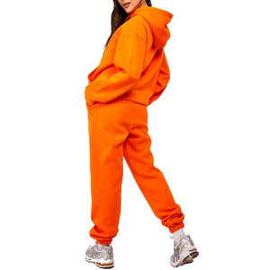 Survêtement personnalisé pour femme avec doublure polaire, ensemble de jogging à capuche, tenue de sport, couleur personnalisée, livraison aérienne - Product Image 3