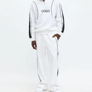 Ensemble de survêtement pour homme en tissu polaire, confortable, respirant et durable, impression et broderie de logo personnalisés, couleurs personnalisées - Product Image 1