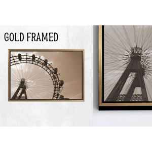 Décoration de bureau moderne : Art sur toile imprimé en verre avec paysage de parc, 1P Goldframedcanvas - Product Image 1