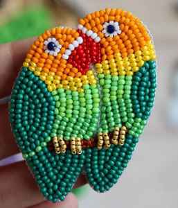 ต่างหูปักลายแบบหยดน้ำพร้อมลูกปัดหลากสี - Product Image 6