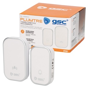 พลัมเทร กระดิ่งประตูไร้สายสีขาว 150 เมตร IP44 (GSC 104000010) - Product Image 2