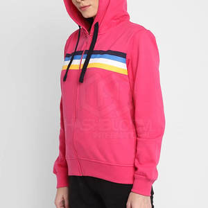 2024 personnalisable en gros haute qualité coton femmes à capuche et sweats décontracté hiver tricoté imprimé motif grande taille - Product Image 3