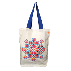 Certified Fairtrade 10 oz Black <b>Canvas</b> <b>Tote</b> Shoulder Handbags Custom Logo Printed Various Sizes Geometric Pattern for Daily Use - Product Image 5