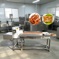 Ligne de production complète et automatique de snacks aux cacahuètes enrobés, avec enrobage, torréfaction, assaisonnement, refroidissement et emballage