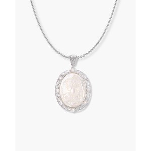 Pendentif ovale Cameo - Plaqué rhodium - Product Image 6