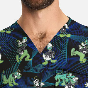 ชุดยูนิฟอร์มพยาบาลผ้าแคนวาสคุณภาพสูง ชุดสครับแฟชั่นทันสมัย ระบายอากาศได้ดี สวมใส่สบาย รับสกรีนโลโก้ - Product Image 5