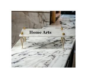 Fabulous Design <b>Marble</b> And Metal <b>Cake</b> <b>Stand</b> Exclusive Quality Round Shape <b>Cake</b> Server For Home Hotel Use - Product Image 2