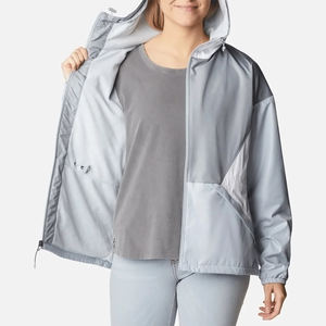 2025 personalizable ligero mujer High Street invierno cortavientos soporte impermeable liso pulóver chaqueta lona poliéster - Product Image 6