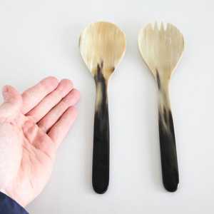 Cuillère à couverts indienne en corne faite à la main Fabricant de cuillères en corne de qualité supérieure et de vente chaude par Sami Handicraft - Product Image 3