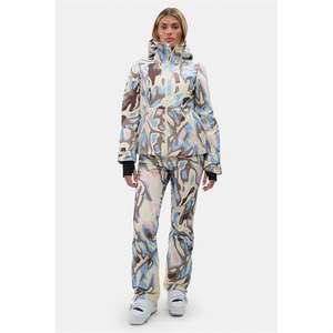 Men's Snowboard Ski Suits Waterproof Windproof Breathable Soft Black Tie dye Insulated Ski Jacket with Zipper Pockets - Product Image 1