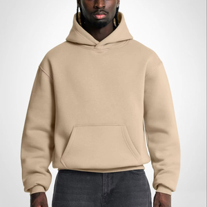 Sweat-shirt à capuche en coton mélangé de qualité supérieure pour homme, coupe ample, style streetwear, pour homme, sweat-shirt de sport, sweat-shirt à capuche pour homme - Product Image 1