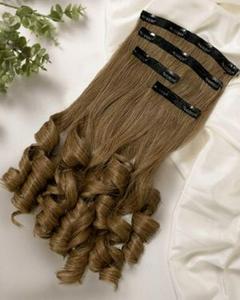 Exclusif 4 Pcs Set Clip In Extensions de Cheveux 100% Non Transformés Durable Raw 4-Piece Clip-In Extension Set Remy Human Hair Extension - Product Image 2