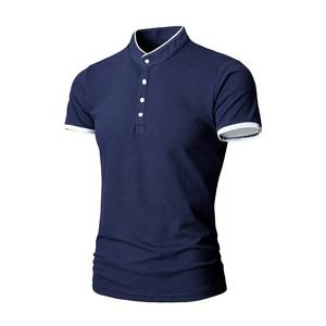 Camiseta POLO de manga corta multicolor informal de verano para hombre - Product Image 1