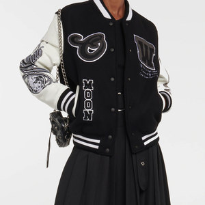 Veste Lettermen personnalisée de marque femmes 2025 nouveau Streetwear hiver respirant Bomber Style Baseball vestes pour les filles - Product Image 2